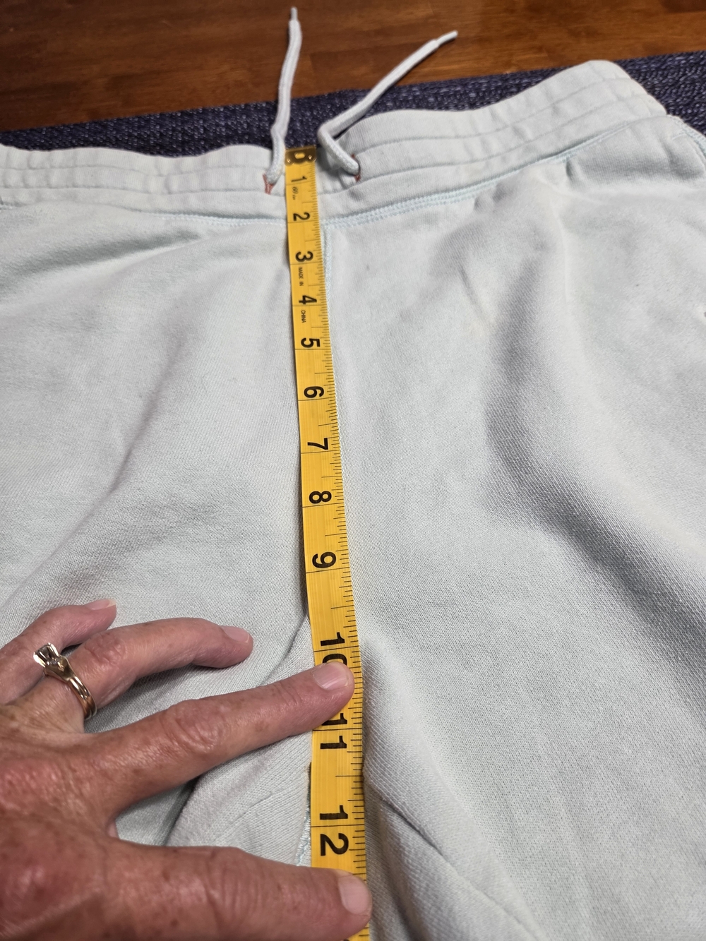 Hollister Mint Green Logo Fleece Lounge Shorts Drawstring, Pockets Size Small - Picture 8 of 9